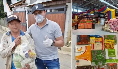 Cerca de 12.000 mercados fueron dejados por los clientes en puntos de venta para ser donados.