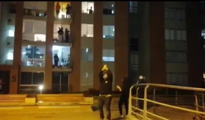 Imagen del conmovedor momento.