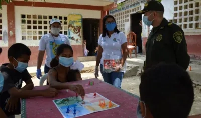 Parqués entregado a los niños.