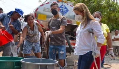 La Gobernadora Elsa Noguera priorizó el proyecto de inversión en el sistema de acueducto para la zona rural de Sabanalarga.