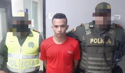 El joven fue capturado y llevado a la URI de la Fiscalía.