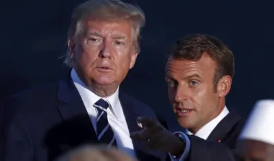 Los presidentes de Estados Unidos y su homólogo francés.