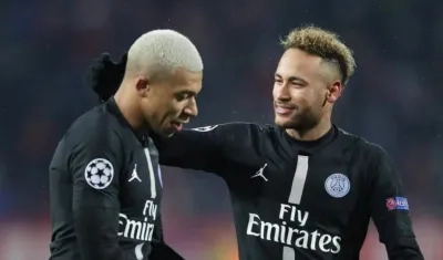 Mbappé y Neymar, estrellas del PSG.