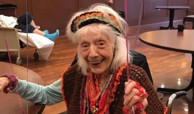 La anciana Angelina Friedman.