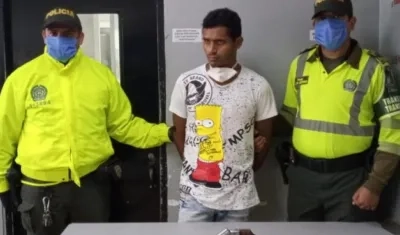 Capturado por hurto.