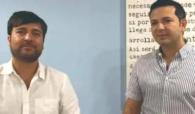 El Alcalde, Jaime Pumarejo, y el presidente del Concejo, Juan Camilo Fuentes.