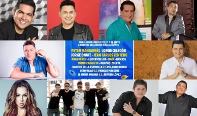 Artistas que estarán este 2 y 3 en el concierto promovido por Cerveza Aguila para el Chocó.