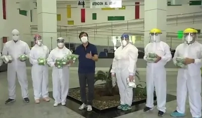 El Alcalde de Barranquilla, Jaime Pumarejo.