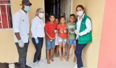 Gestión Social de Sabanalarga realizó la zonificación de los niños beneficiados con esta actividad del Sena.