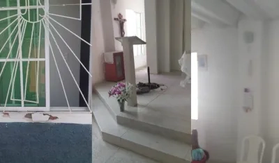 Los ladrones ingresaron por una ventana.