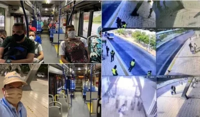 Gerente de Transmetro, Fernando Isaza, supervisa la operación del sistema.