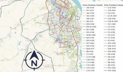 Organigrama de las rutas.