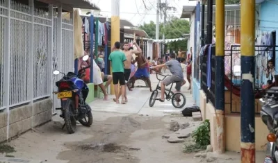 Imagen de una cuadra en Malambo.