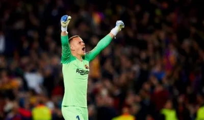 El portero del Barcelona Marc-André ter Stegen.