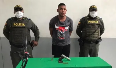 El capturado fue conducido a la URI de la Fiscalía.