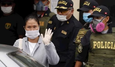 La fundadora del partido Fuerza Popular, Keiko Fujimori.