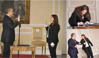 Ministra de las TIC tomó posesión este martes de su cargo ante el Presidente Duque.