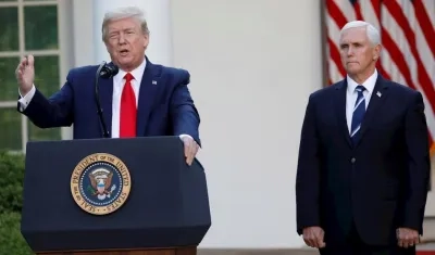 Donald Trump y su vicepresidente Mike Pence.