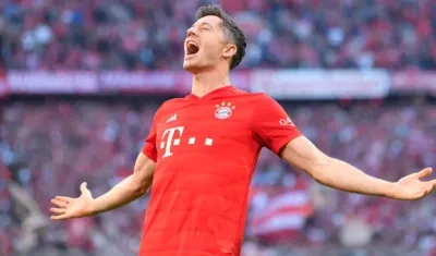 El delantero Robert Lewandowski.