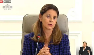 Vicepresidenta, Marta Lucía Ramírez.