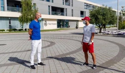 Zinedine Zidane y Eden Hazard.