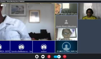 Aspecto del juicio oral.