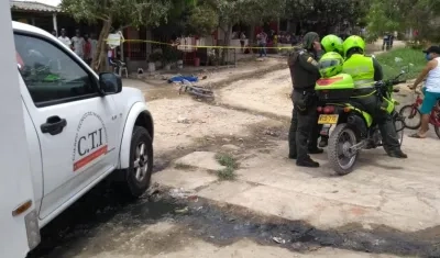 El CTI de la Fiscalía se encargó de la inspección del cadáver.
