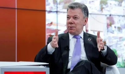 El expresidente colombiano Juan Manuel Santos.
