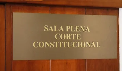 Sala Plena de la Corte Constitucional.
