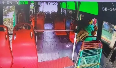 Momento del accidente.