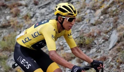 Egan Bernal, ciclista colombiano del Ineos.