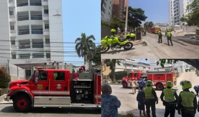 Lugar donde ocurrió el incendio.