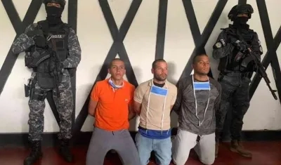 Los tres hombres capturados en el municipio Tovar del estado de Aragua, cercano a Caracas.