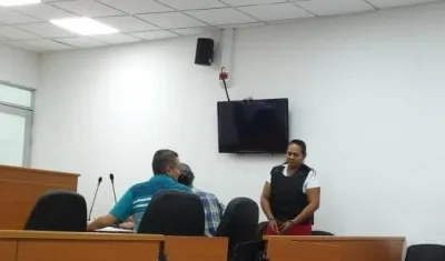 Dalila Duarte en audiencia.