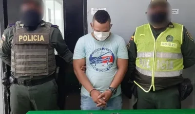 El hombre capturado fue conducido a la URI de la Fiscalía.