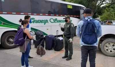 Estudiantes del Cesar, que cursan estudios en la Universidad de Pamplona, regresaron a sus hogares.
