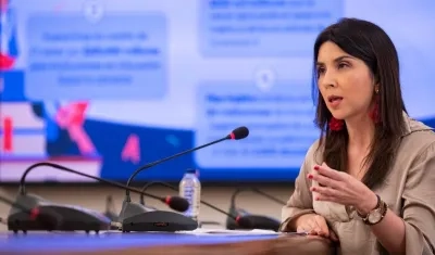 La Ministra de Educación, María Victoria Angulo.