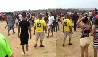 Lugar donde ocurrió el triple crimen.