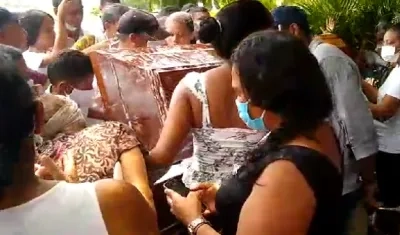 Sepelio de joven en Distracción, La Guajira.