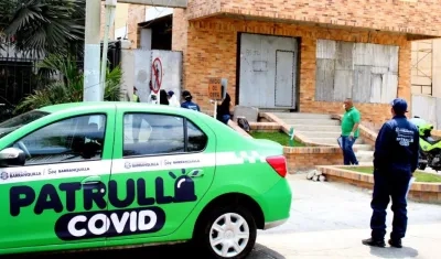 Imagen de una Patrulla Covid del Distrito.