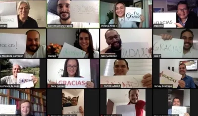 Participación virtual en el evento.