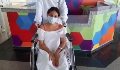 Paciente que superó el Covid-19 en el Camino Adelita de Char.