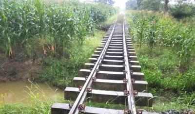 Actualmente, la vía férrea se encuentra en muy mal estado.