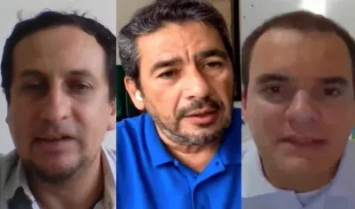 Julián Fernández, Hernando Baquero y Jorge Acosta.