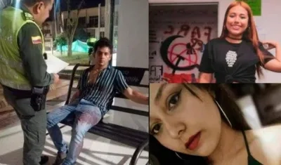 El condenado y los dos mujeres asesinadas. 