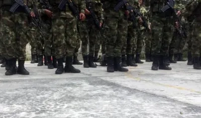 Filas militares.