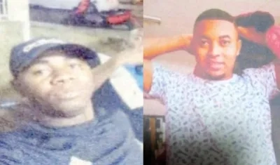  John Jairo Cáceres Yepes, alias ‘John Tommy; en la otra foto alias 'Palomita'.