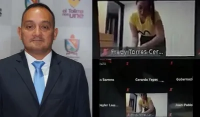 Fredy Torres Cerquera y la depilación en plena sesión.