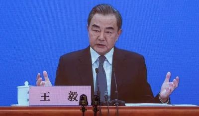 Ministro chino de Relaciones Exteriores, Wang Yi. 
