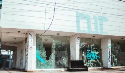 Local comercial afectado.